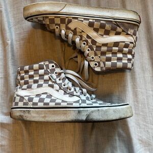 Vans Sk8 High Mauve Checkerboard Women’s Size 7.5